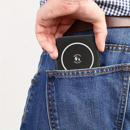 10000mAh Wireless Mini Power Bank – Magnetic Portable Charger with Fast Charging