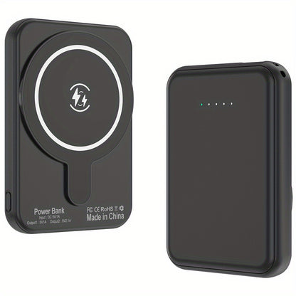 10000mAh Wireless Mini Power Bank – Magnetic Portable Charger with Fast Charging