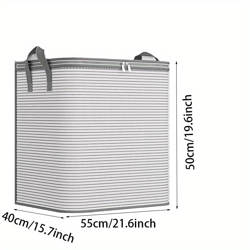 Extra Large Foldable Storage Bag with Durable Handles - Portable Closet Organizer for Clothes, Blankets, and Bedding - Sturdy, Breathable and Collapsible Design
