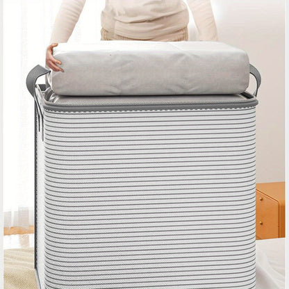 Extra Large Foldable Storage Bag with Durable Handles - Portable Closet Organizer for Clothes, Blankets, and Bedding - Sturdy, Breathable and Collapsible Design