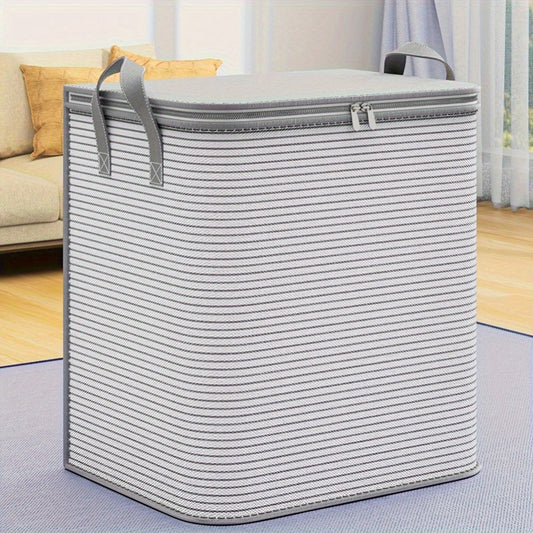 Extra Large Foldable Storage Bag with Durable Handles - Portable Closet Organizer for Clothes, Blankets, and Bedding - Sturdy, Breathable and Collapsible Design