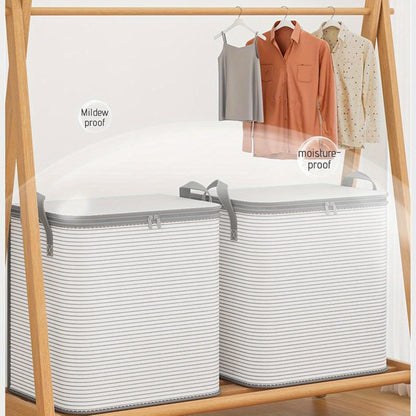 Extra Large Foldable Storage Bag with Durable Handles - Portable Closet Organizer for Clothes, Blankets, and Bedding - Sturdy, Breathable and Collapsible Design