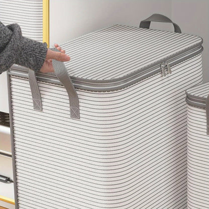 Extra Large Foldable Storage Bag with Durable Handles - Portable Closet Organizer for Clothes, Blankets, and Bedding - Sturdy, Breathable and Collapsible Design