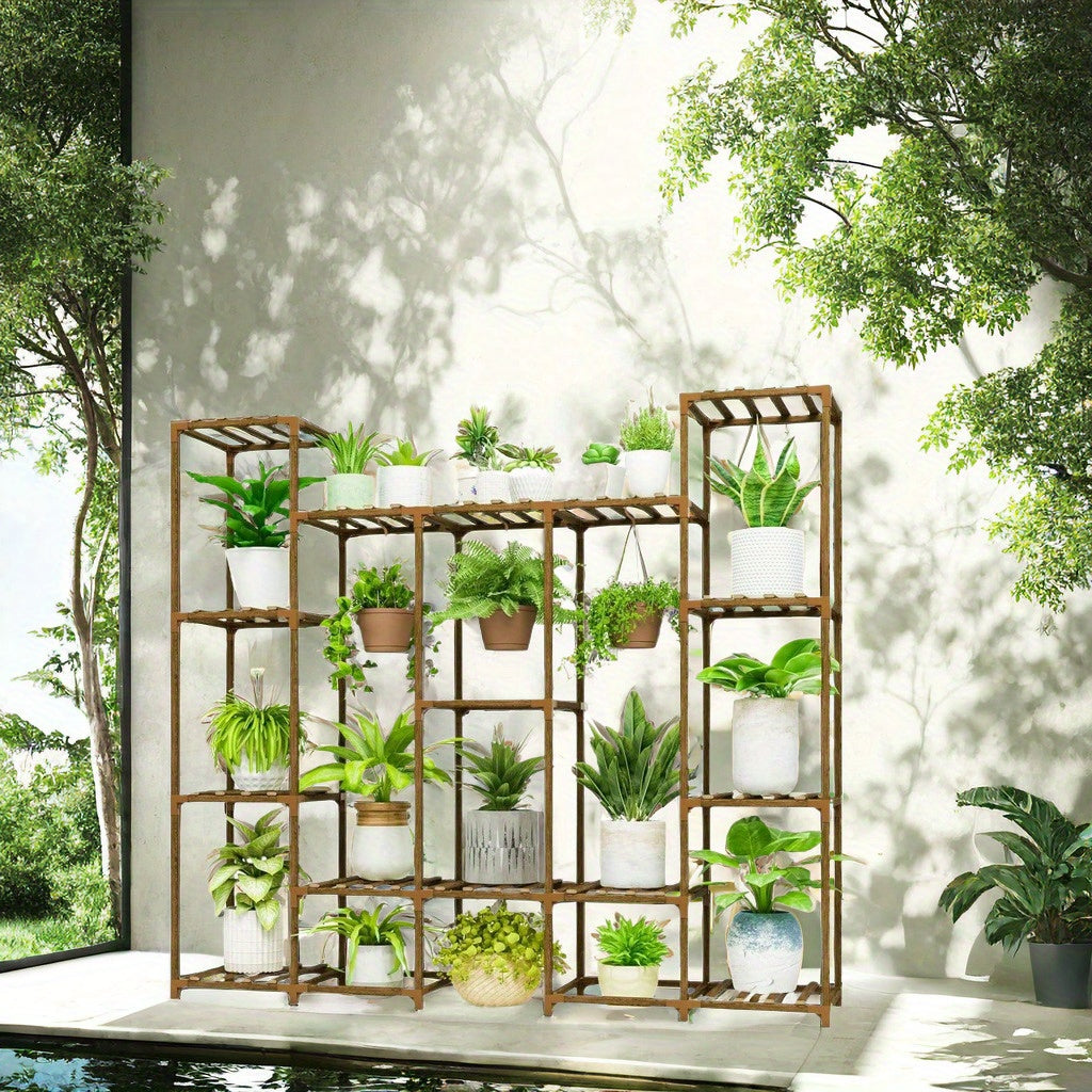 Large Indoor & Outdoor Plant Rack – Multi-Layered High Rack for Potted Plants, Hanging Pots & Tall Plants