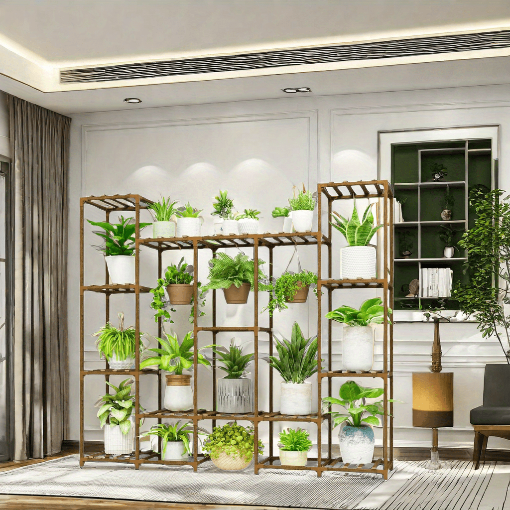 Large Indoor & Outdoor Plant Rack – Multi-Layered High Rack for Potted Plants, Hanging Pots & Tall Plants