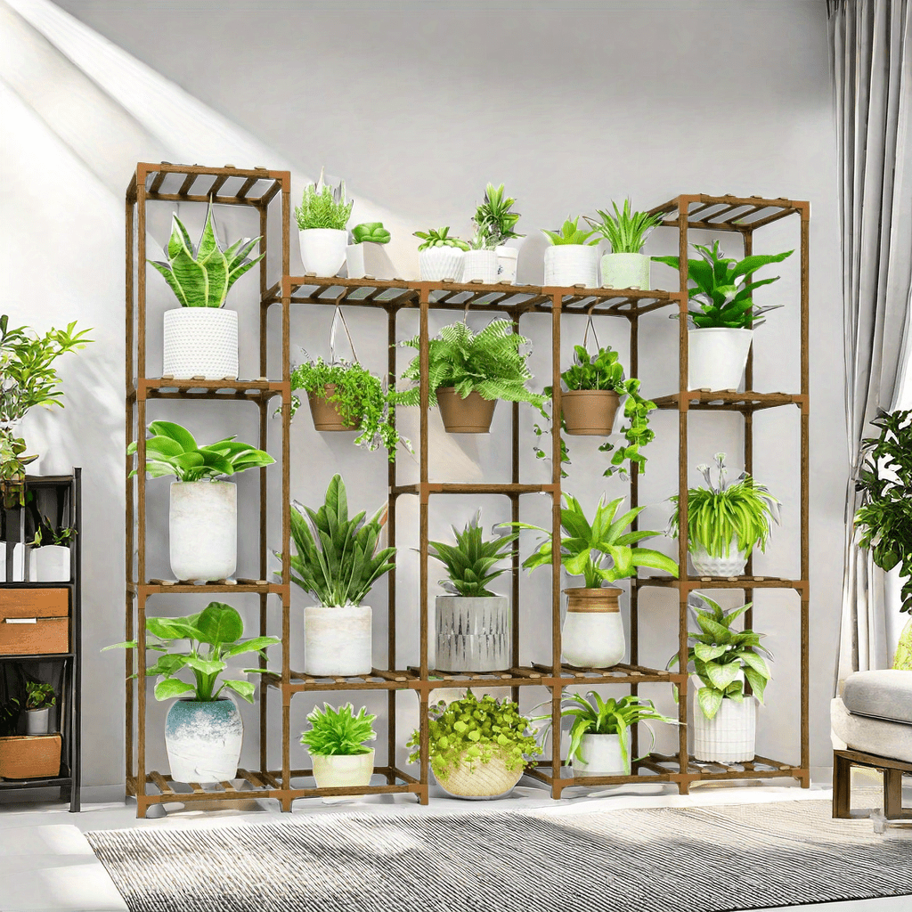 Large Indoor & Outdoor Plant Rack – Multi-Layered High Rack for Potted Plants, Hanging Pots & Tall Plants