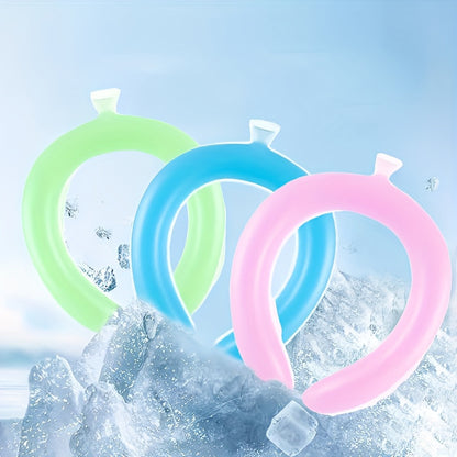 Summersaver Chillboost Instant Cooling Neck Wrap - Reusable Silicone Ice Pack Ring | Rapid Cool Relief for Exercise & Fitness, Safe Material, Easy to Carry, No Battery Needed - 1pc