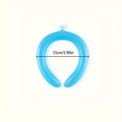 Summersaver Chillboost Instant Cooling Neck Wrap - Reusable Silicone Ice Pack Ring | Rapid Cool Relief for Exercise & Fitness, Safe Material, Easy to Carry, No Battery Needed - 1pc