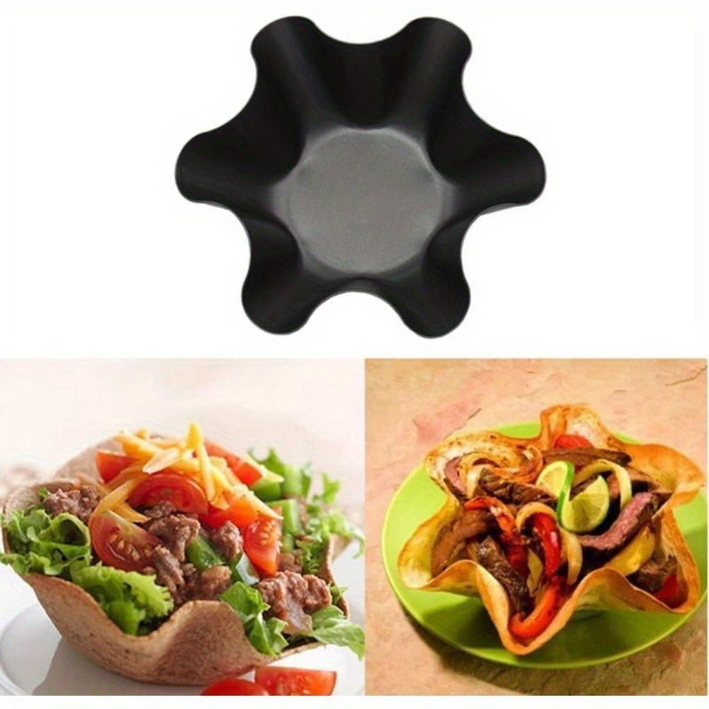 4pcs Non-Stick Metal Baking Trays – Corn Cake Bowl Shell Maker, Easy Clean, Industrial Kitchen Baking Tools & Food Service Equipment