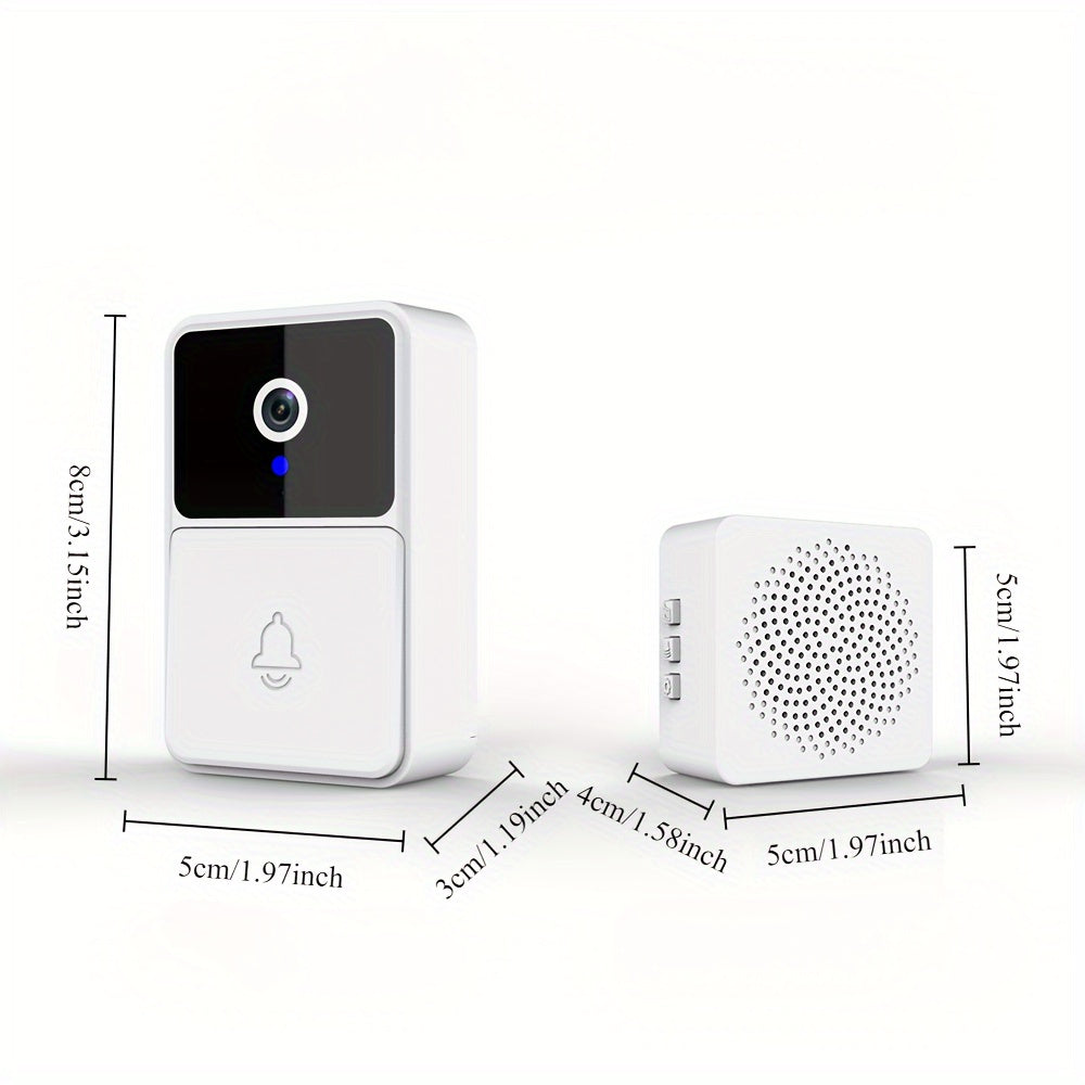 X3pro Wireless Video Doorbell with Camera – Wide Angle Smart Visual, Rechargeable Security Doorbell with Two-Way Audio, HD Night Vision, Indoor/Outdoor Use, Ideal for Baby, Pet, and Nanny Monitoring
