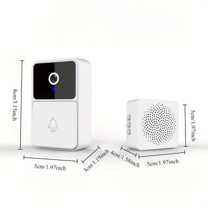 X3pro Wireless Video Doorbell with Camera – Wide Angle Smart Visual, Rechargeable Security Doorbell with Two-Way Audio, HD Night Vision, Indoor/Outdoor Use, Ideal for Baby, Pet, and Nanny Monitoring