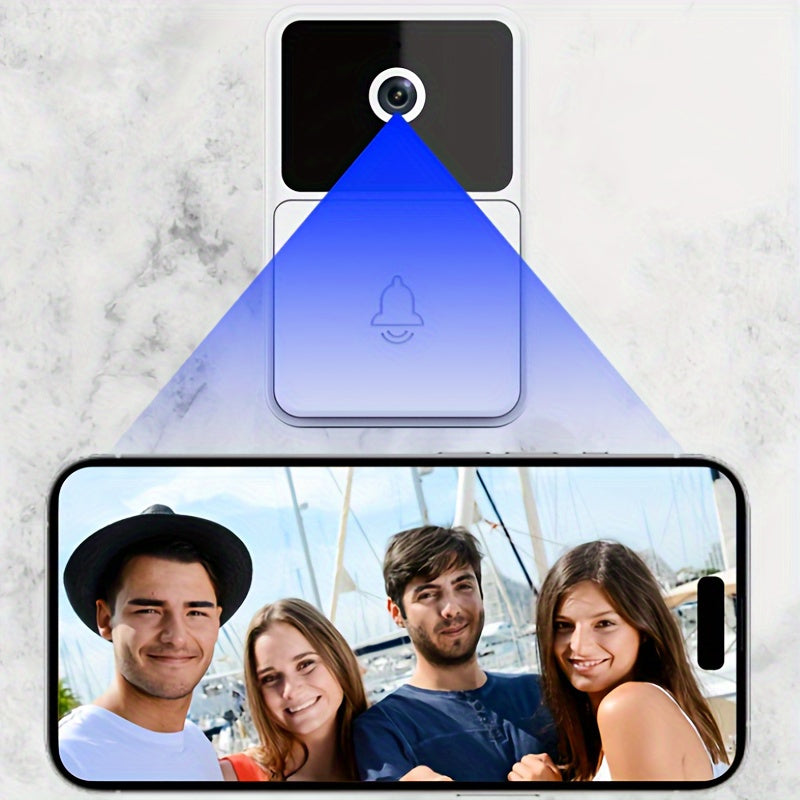 X3pro Wireless Video Doorbell with Camera – Wide Angle Smart Visual, Rechargeable Security Doorbell with Two-Way Audio, HD Night Vision, Indoor/Outdoor Use, Ideal for Baby, Pet, and Nanny Monitoring