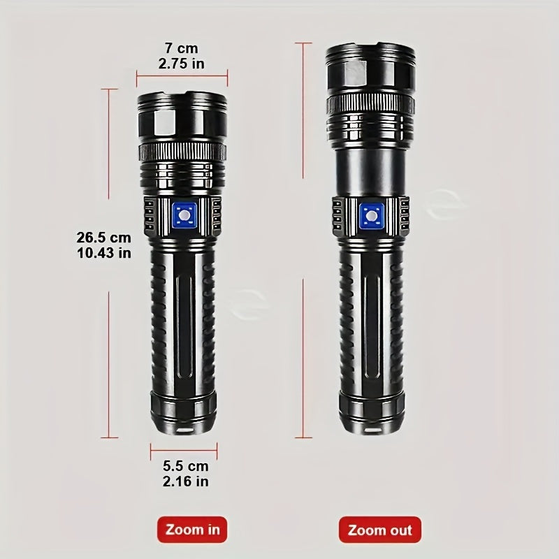 Rechargeable LED Flashlights - 5 Lighting Modes, Long-Lasting Powerful Handheld Light for Emergencies, Camping, Hunting, Inspection, Outdoor Running and Hiking