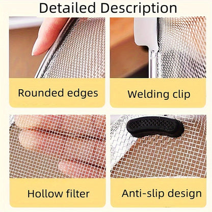 201 Stainless Steel Triangle Corner Sink Strainer – Multipurpose Mesh Drain Basket for Kitchen, Easy-Clean & Space-Efficient with Dual-Use Hanging & Standing Options