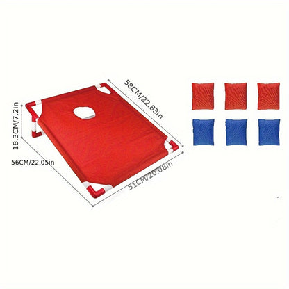 Portable Corn Hole Game Set - Outdoor Travel and Camping Game for Adults, Perfect for Halloween and Christmas Gifts