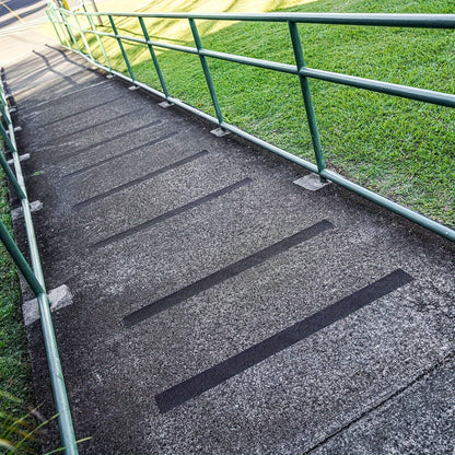 10 Pack Non-Slip Outdoor Stair Treads – Heavy-Duty Rubber Traction Grip Tape for Stairs & Decks