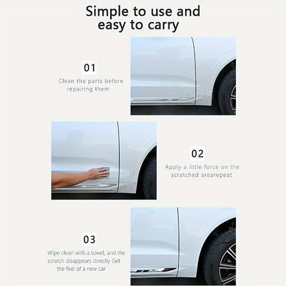 Visnfa Nano Scratch Repair Cloth – 3pcs, Easy & Safe Car Scratch Remover for Quick Restoration of Small Scratches