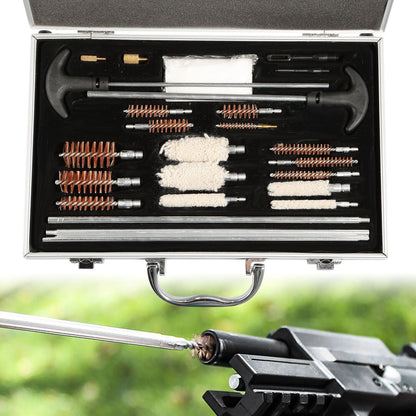 126 Piece Universal Gun Cleaning Kit for Pistol, Rifle, and Shotgun - Complete Set with Carrying Case