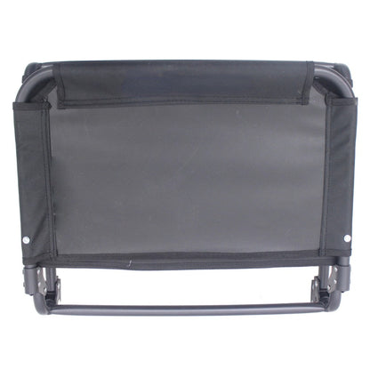 Extra Wide Stadium Seat with Hooks – Comfortable Black Seat for Sporting Events