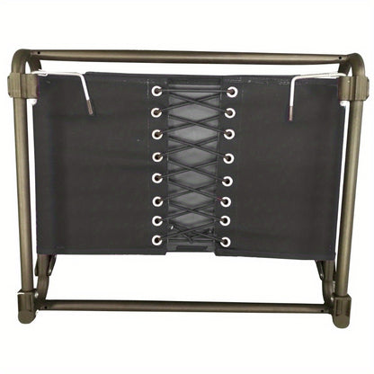 Extra Wide Stadium Seat with Hooks – Comfortable Black Seat for Sporting Events