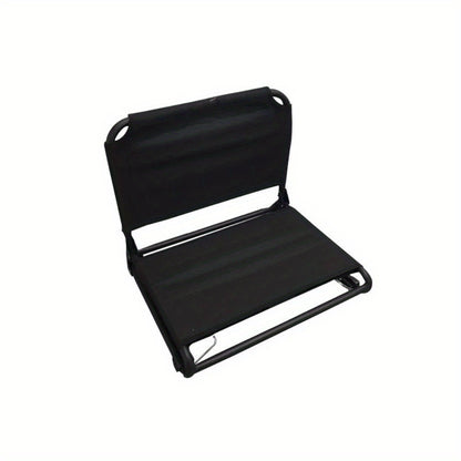 Extra Wide Stadium Seat with Hooks – Comfortable Black Seat for Sporting Events