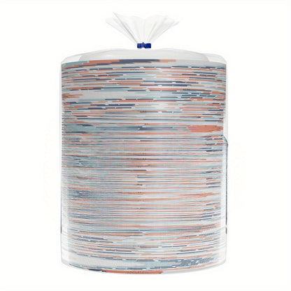 8.5 Inch Disposable Plates - 200 Count, 2X Stronger Multicolor Plates for Parties and Events
