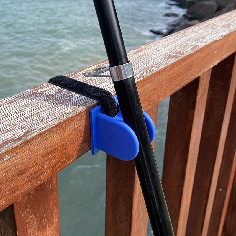 2PCS TPE Fishing Rod Rack Set - Adjustable A and U Style Boat Rod Holders with ABS Hanging Shelf and Portable Strap Mount