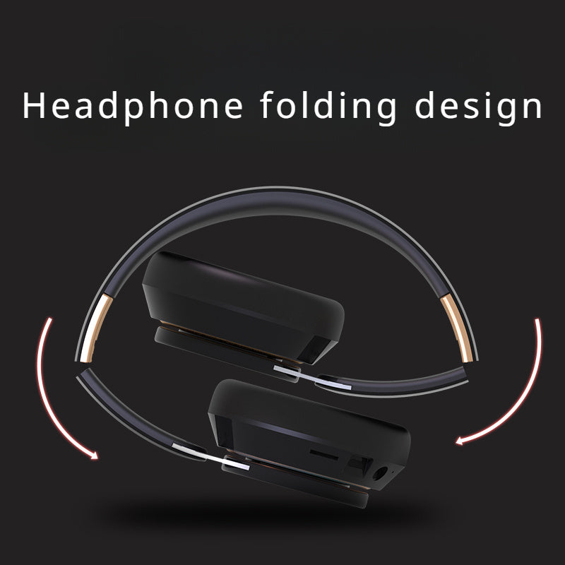 FG-07S Wireless Headphones - 5.0 Stereo Surround Sound, Closed-Back On-Ear Design with Condenser Microphone and Volume Control - Stylish Gift for All