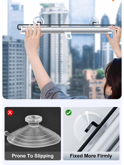 Sunshade Roller Blinds – Blackout Retractable Window Curtains with Suction Cup, Punch-Free for Kitchen & Bedroom