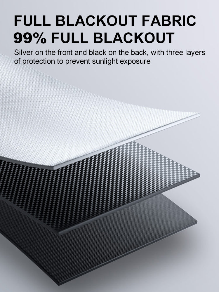 Sunshade Roller Blinds – Blackout Retractable Window Curtains with Suction Cup, Punch-Free for Kitchen & Bedroom