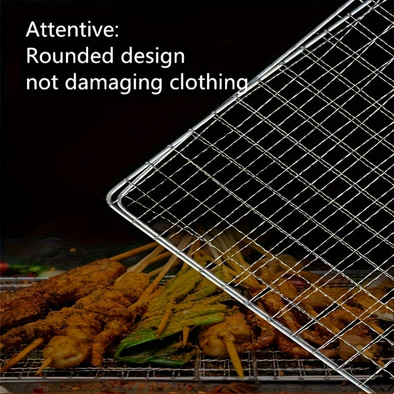BBQ Fish Grill Basket - Rustproof Stainless Steel, Heavy Duty for Meat, Steak, Shrimp, Vegetables - Ideal for Outdoor Picnic and Camping, Grill Accessories