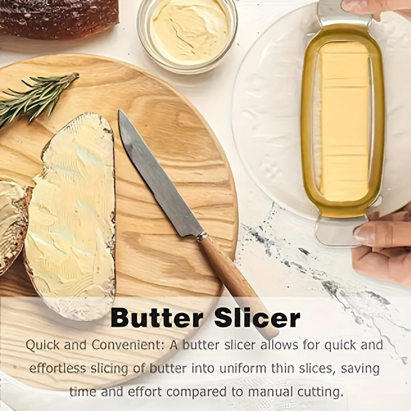 Aluminum Die Casting Cheese Wire Cutter – Multi-Use Butter and Cheese Slicer, Kitchen Utensils, Ideal for Goose Liver and Cheese Divider, Christmas Gift