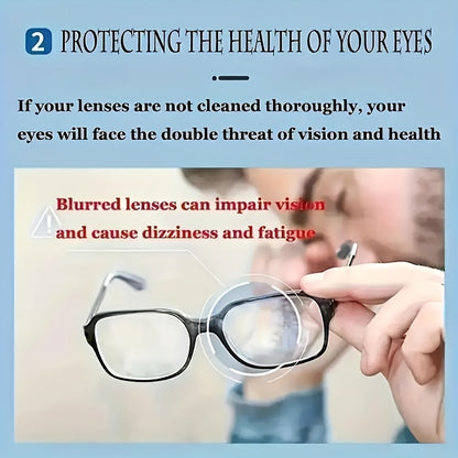 100pcs Pre Moistened Lens Wipes - Anti Fog, Quick Dry, Scratch Free for Eyeglasses, Screens, and Optical Goggles