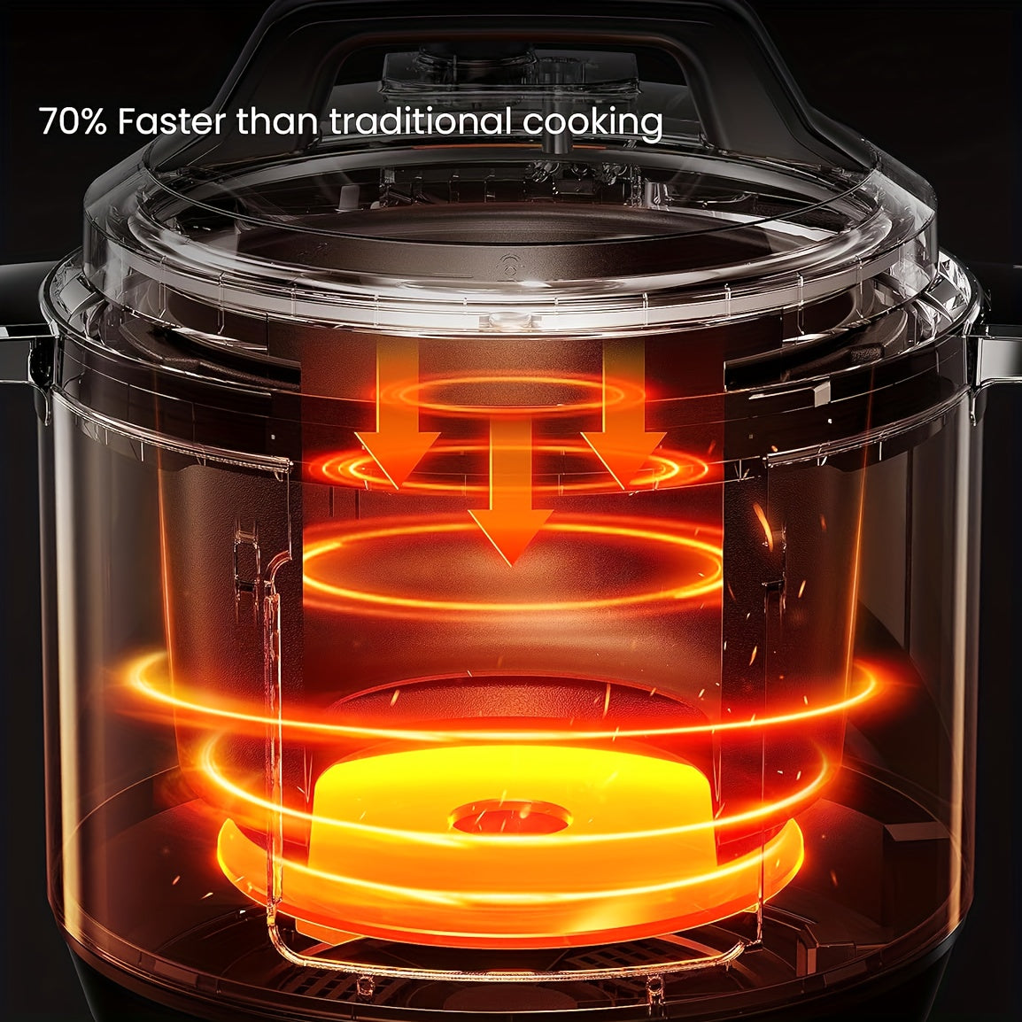6 qt 11-in-1 Instant Multi Cooker – Electric Pressure Cooker with Safer Venting, Rice Cooker, Soup Maker and More – 1000W Stainless Steel, One-Touch Operation
