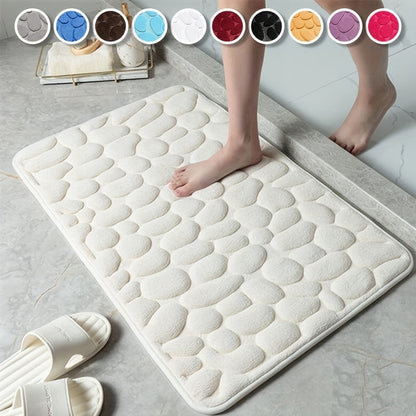 1pc Bathroom Floor Mat - Water Absorption Anti-Skid, Doormat for Bathroom, Bedroom Carpet, Kitchen Area Rug, Laundry, Shower and Indoor Use, Home Essential
