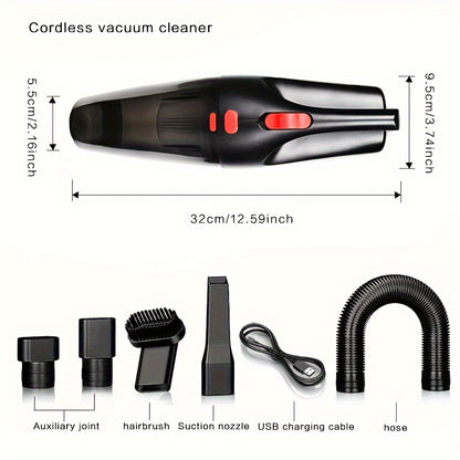 Wireless Mini Handheld Vacuum Cleaner – High-Power, USB Charging for Car Interior, Kitchen, Keyboard, Sofa – Dual-Use Home Appliance