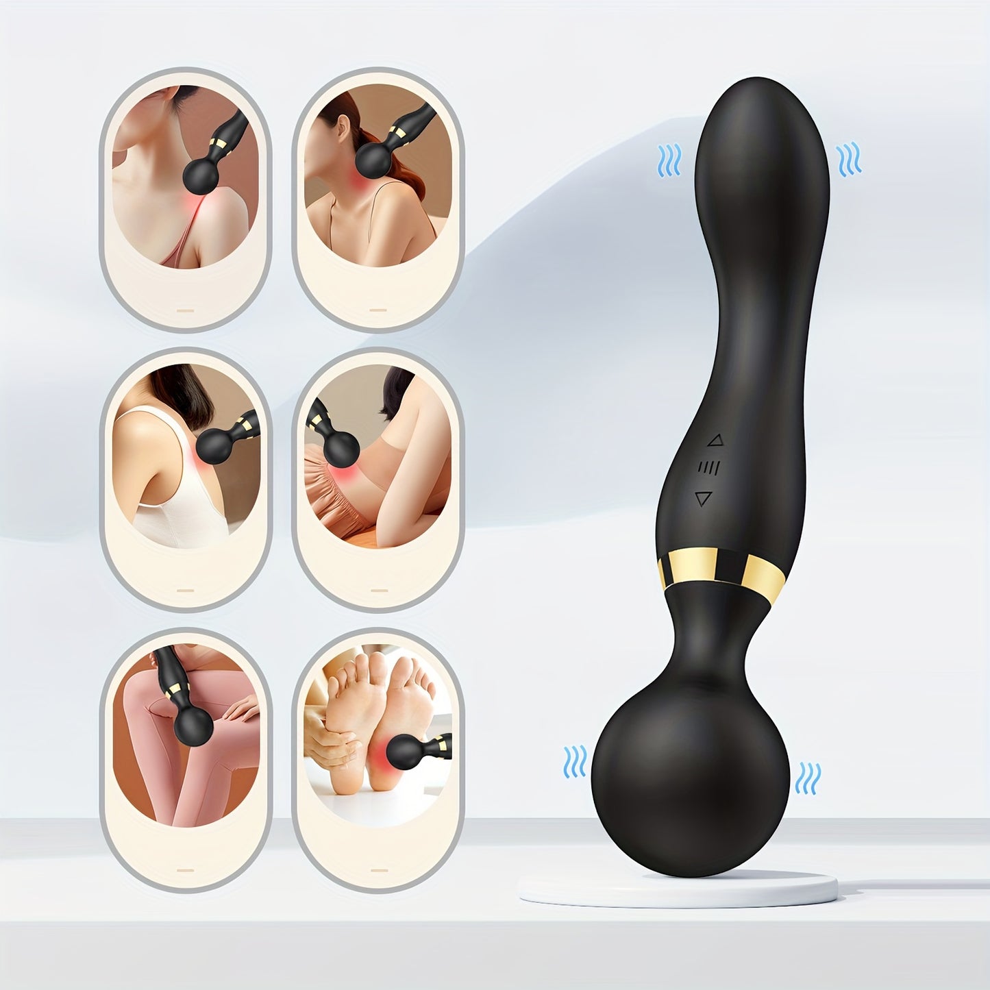 Ultra-Compact Electric Massage Stick Gun - 8-Speed Handheld Massager for Body, Back, Neck, Legs, Waist | Easy to Carry, High-Speed Drive Motor, Ergonomic Design for Ultimate Comfort