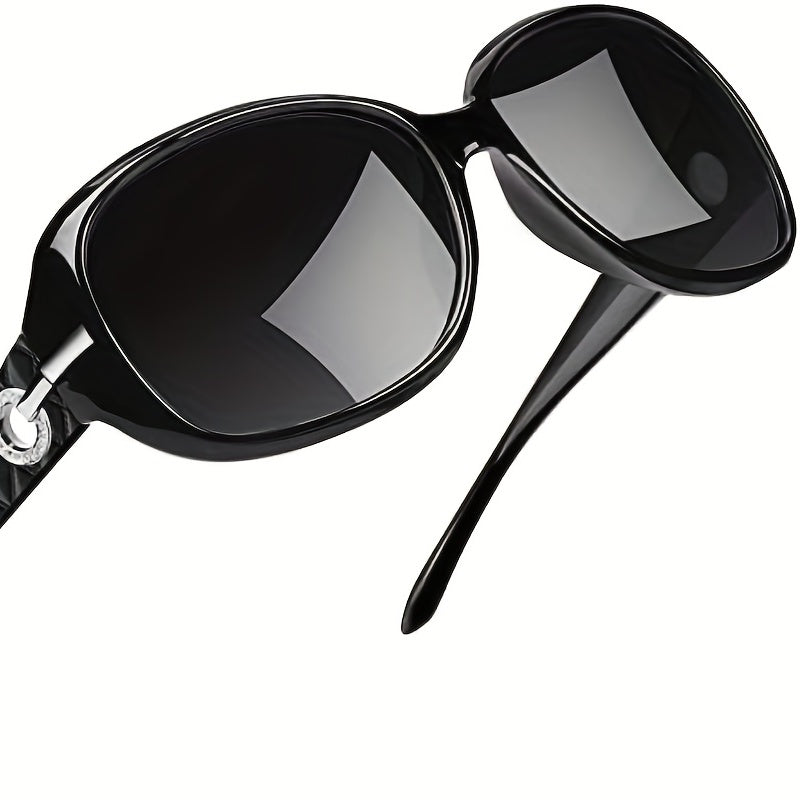 Polarized Women's Oval Sunglasses - Large Sun Shades for Drivers, Perfect for Summer Beach & Vacation Travel