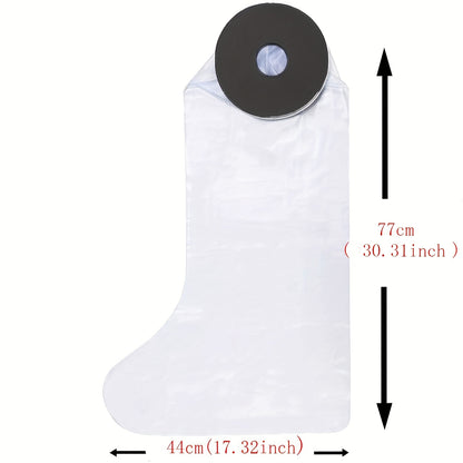 Waterproof TPU Leg Cast Protector – Reusable Shower Bandage for Broken Leg, Knee, Foot & Ankle, Durable & Flexible with Protective Ring, Formaldehyde-Free