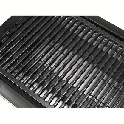 1600W Electric Teppanyaki Grill - Fast Heat Up, Non-Stick, 5-Level Temperature Control | Dishwasher Safe, Cool-Touch Handles, Tabletop Grill for Indoor/Outdoor Use, Easy Cleaning, Space-Saving Design