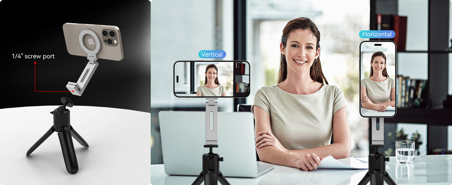 Universal Magnetic Phone Holder - Flexible Rotation, Hands-Free Airplane Mount for iPhone 15 Pro Max Series