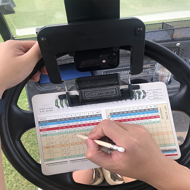 Golf Cart Mobile Phone Holder - Steering Wheel GPS Bracket, Club Car Accessories, Perfect Birthday, Christmas and New Year Gift for Car Lovers and Friends