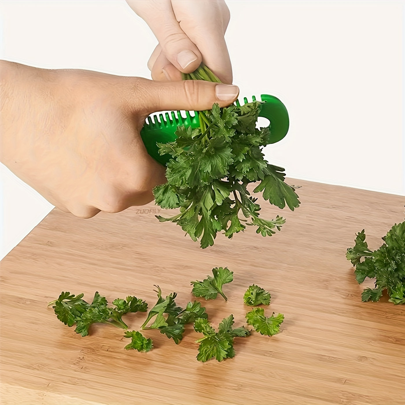 Leaf Stripper Tool - Plastic Kitchen Vegetable Leaf Peeler for Kale, Chard, Thyme, Basil and Rosemary, Essential Kitchen Gadget