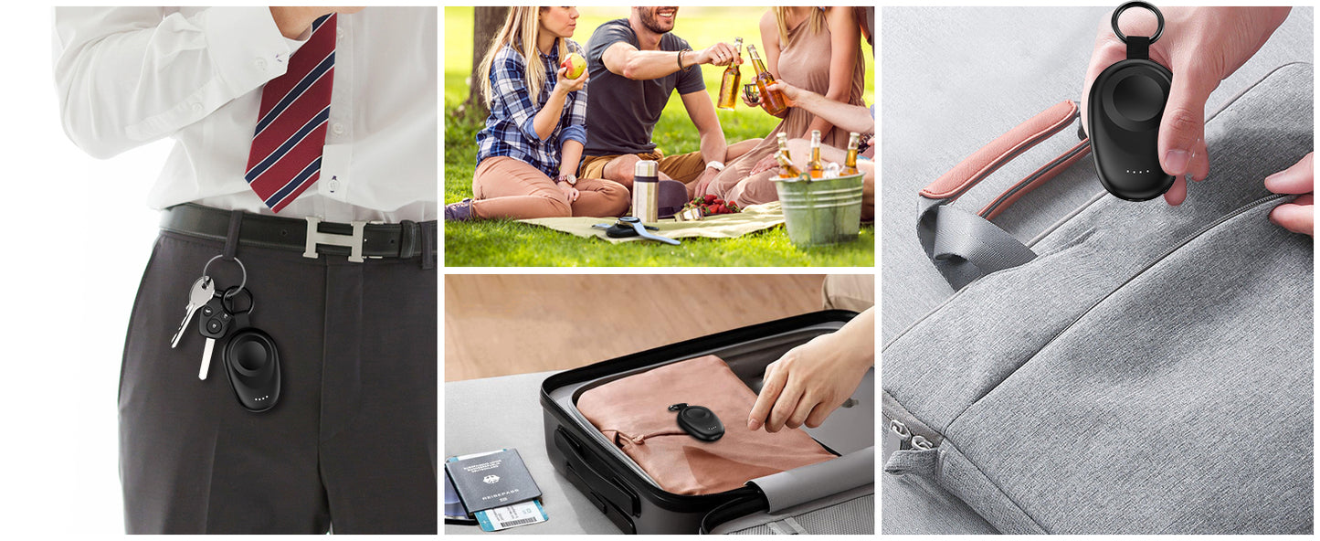 1400mAh Portable Wireless Charger & Power Bank — Magnetic Keychain Charging for Galaxy Watch 7/Ultra/6/5 Pro/4/3/Active 2