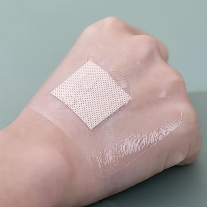 100pcs Flexible Waterproof Bandages – Breathable Transparent Patches for Wound Care, Swimming & Bathing