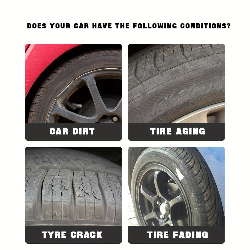 Premium Tire Shine & Protection Wax – Durable Gloss Enhancer & Anti-Aging Coating for Long-Lasting Shine