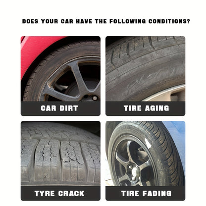 Premium Tire Shine & Protection Wax – Durable Gloss Enhancer & Anti-Aging Coating for Long-Lasting Shine