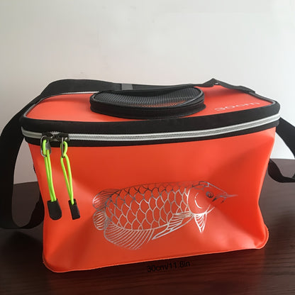 Spacious EVA Fishing Tackle Bag – Collapsible, Waterproof, Zipper Closure for Camping & Anglers