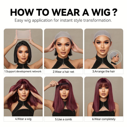 Synthetic 8 Inch Short Brown Pixie Cut Wig for Women - Perfect for Daily Wear & Cosplay