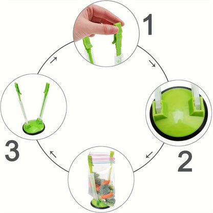 Baggy Rack – Adjustable Vertical Food Bag Holder for Countertop & Cabinet, Ideal for Garbage & Food Storage Bags, Kitchen Organizer & Accessory